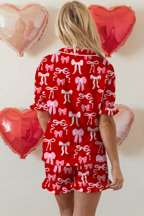 Amayah Ruffled Short Sleeve Shirt-1