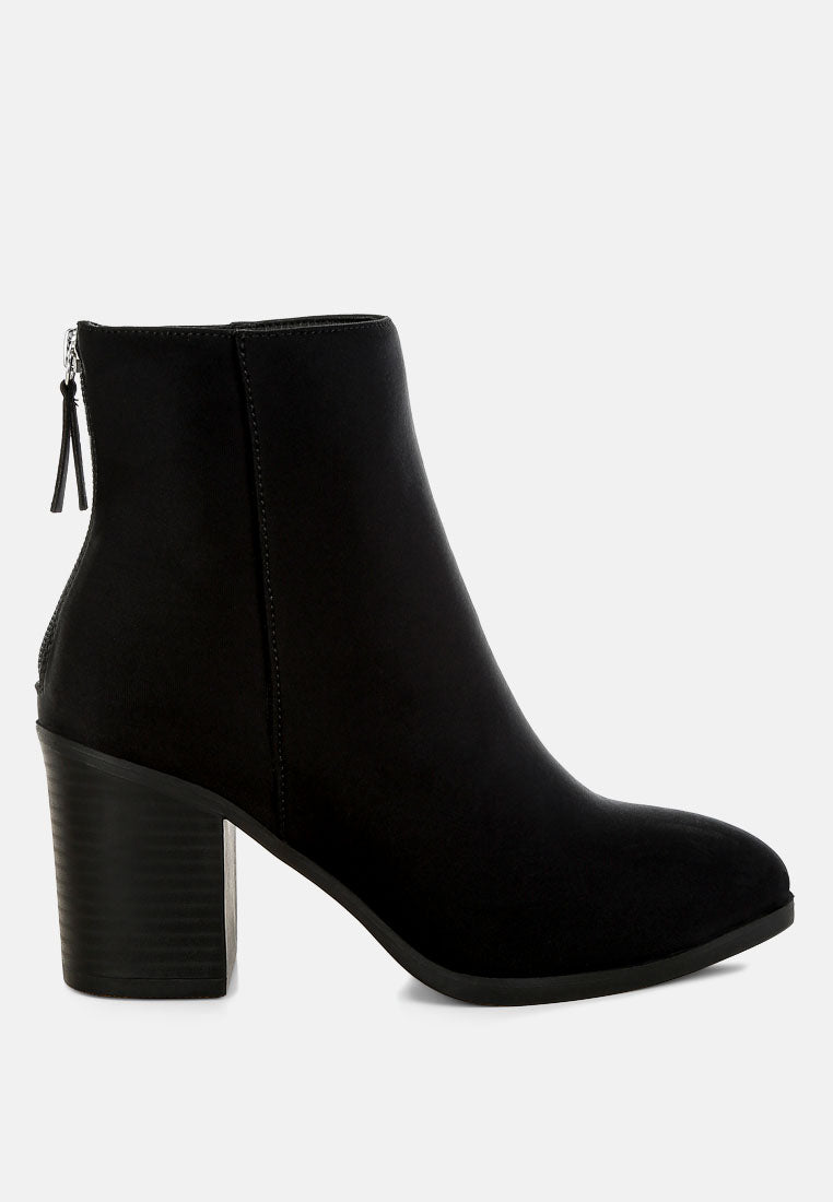 Warley Block Heel Ankle Boots in Black-0