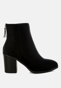 Warley Block Heel Ankle Boots in Black-0