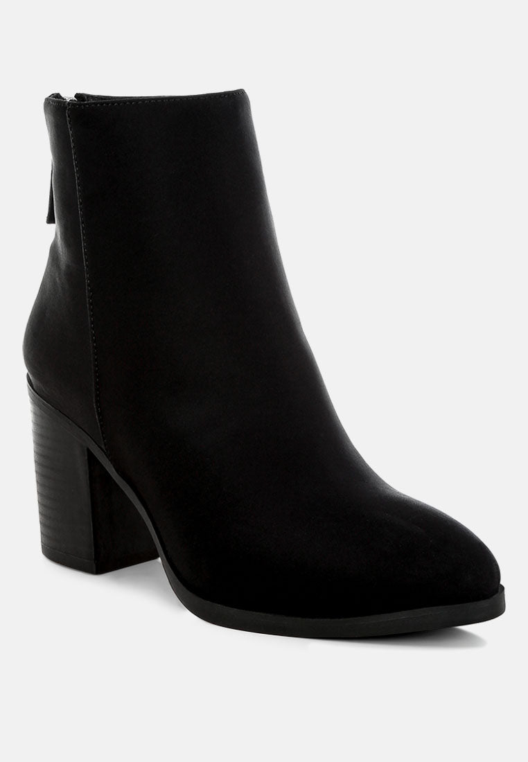 Warley Block Heel Ankle Boots in Black-1