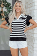 Lilith Ruffled Short Sleeve Blouse-0
