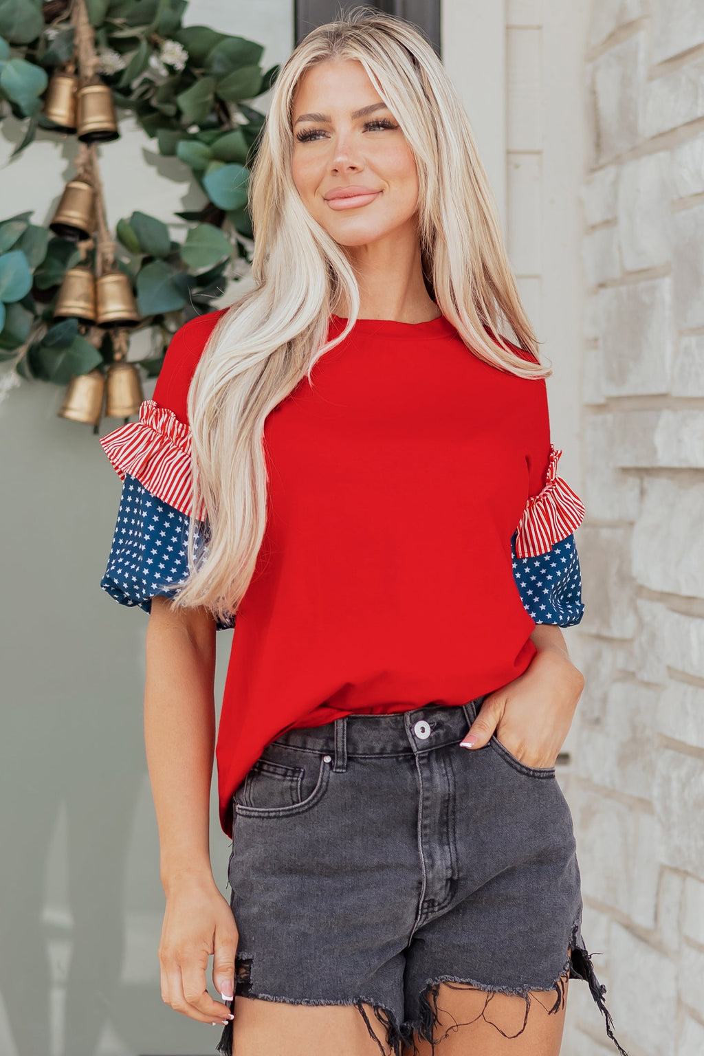 Aspyn Short Puff Sleeve Top-4