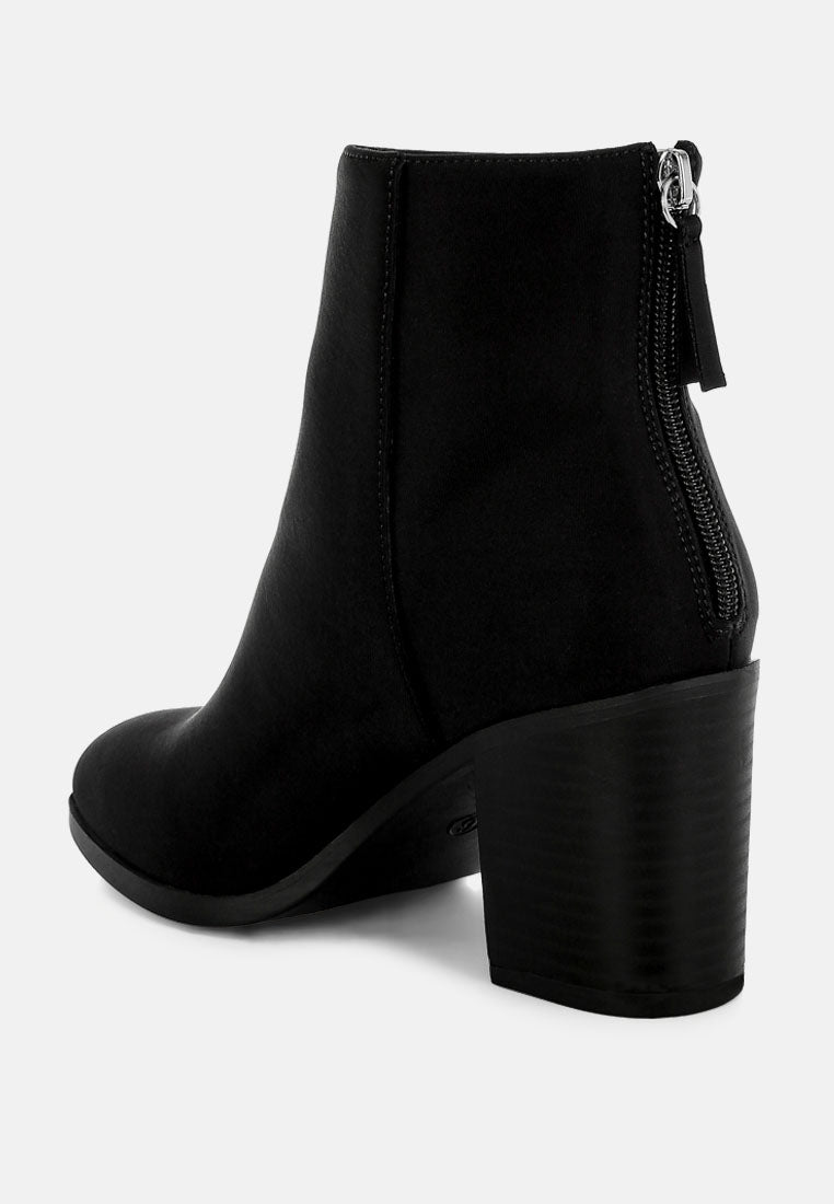 Warley Block Heel Ankle Boots in Black-2