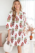 Catalina Sleeve Loose Mini Dress-0