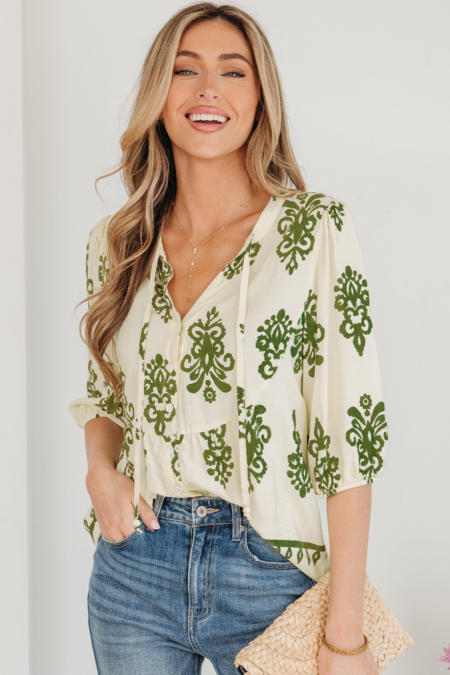 Keziah Puffy Half Sleeve Shirt-0