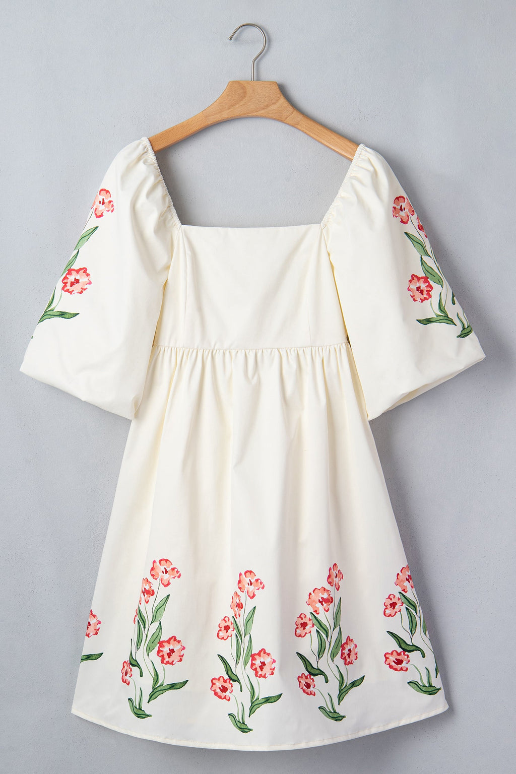 Greta Puff Sleeve Babydoll Dress-3