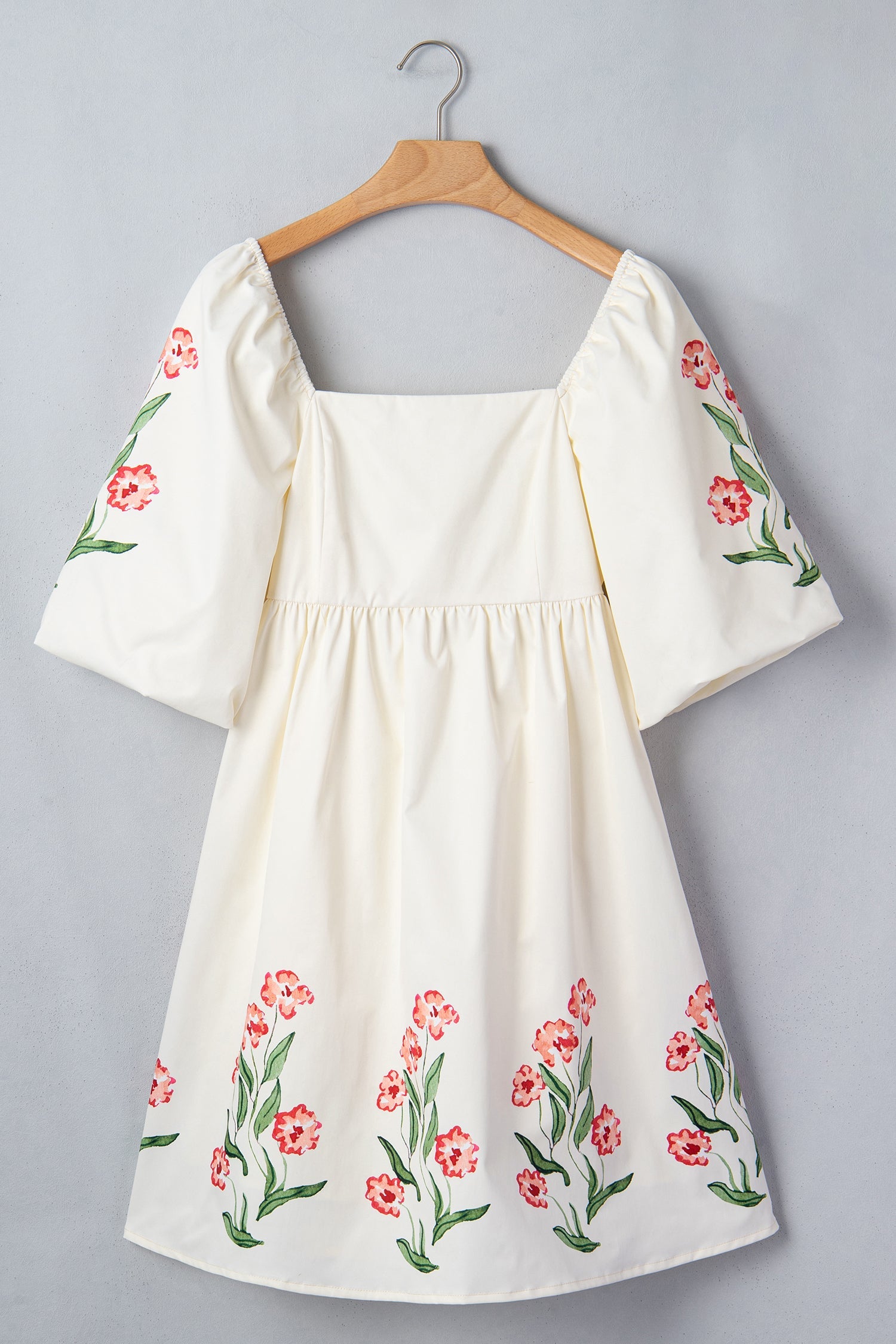 Greta Puff Sleeve Babydoll Dress-3