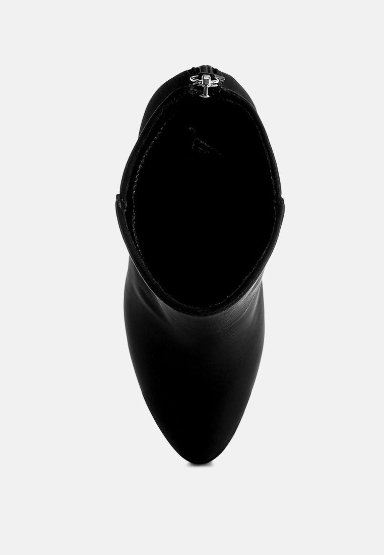 Warley Block Heel Ankle Boots in Black-3