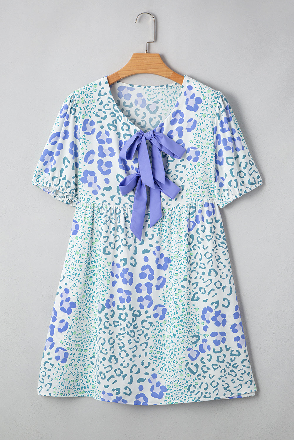 Lacey Puff Sleeve Mini Dress-4