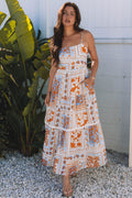 Zora Ricrac Trim Spaghetti Straps Maxi Dress-0