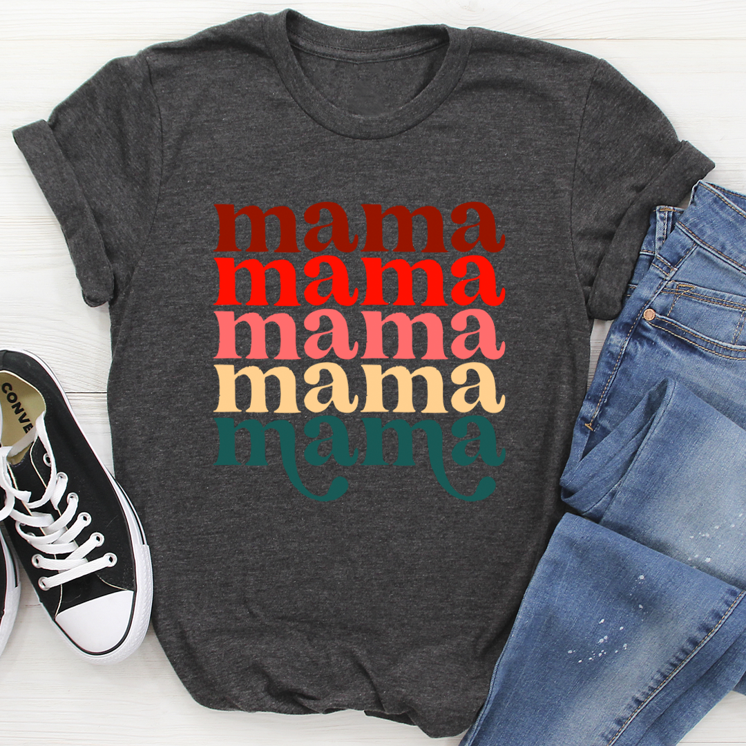 Mama Vintage Colors T-Shirt-2