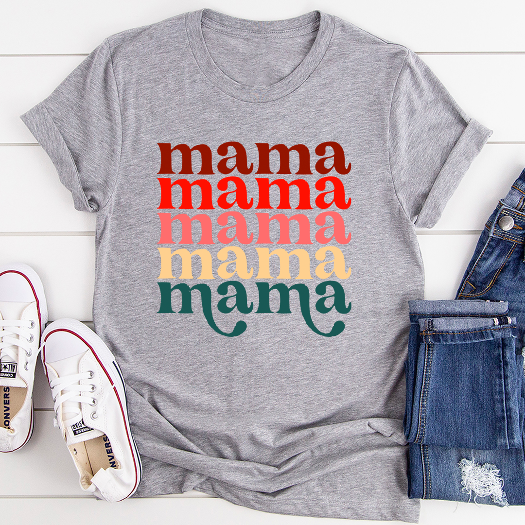 Mama Vintage Colors T-Shirt-0