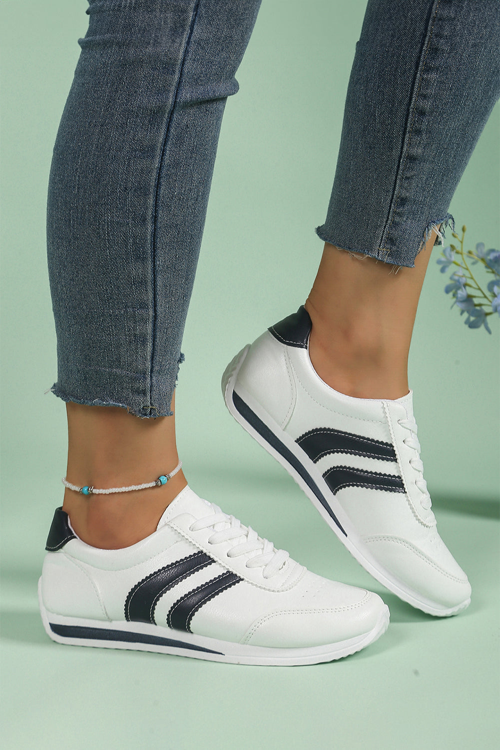 Isabella Lace Up Flat Shoes-3