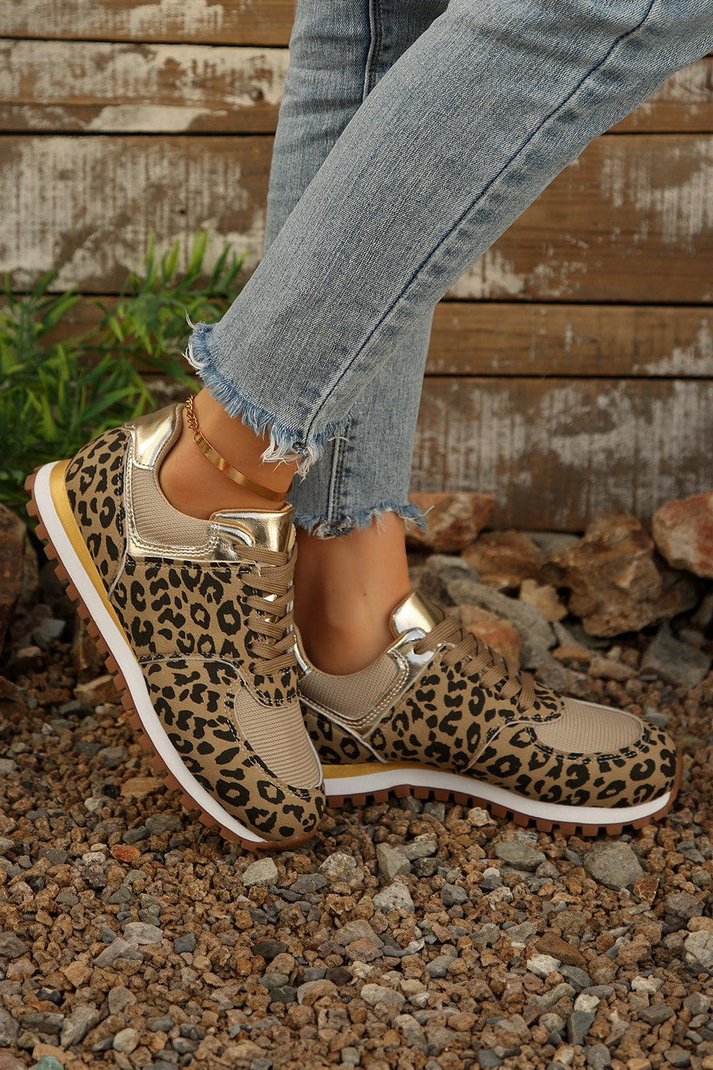 Romy Patchwork Lace Up Sneakers-3