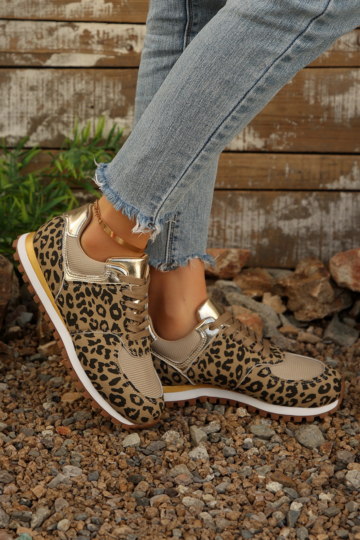 Romy Patchwork Lace Up Sneakers-3