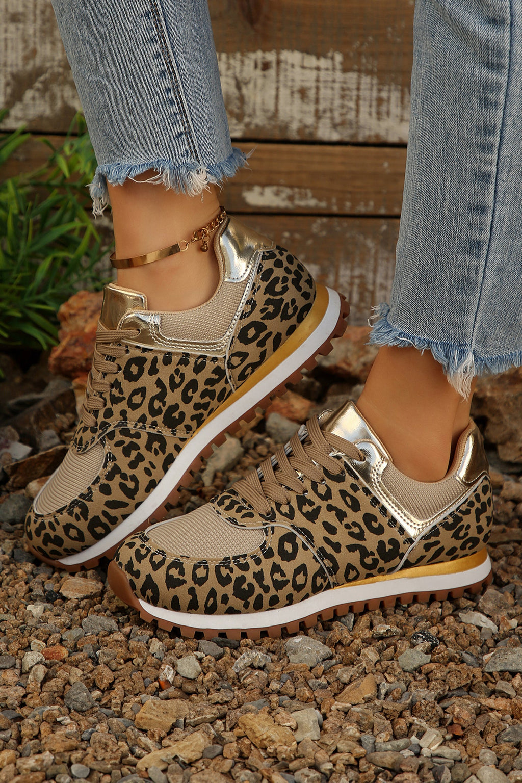 Romy Patchwork Lace Up Sneakers-4