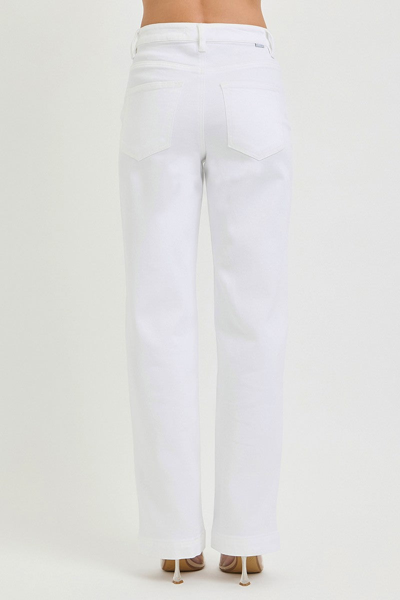 RISEN Full Size High Rise Wide Baggy Pants Plus Size-2