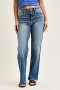 Judy Blue Mid Rise 90s Straight Jeans-0