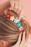 Multicolor Flowers Cute Hair Claw Clip-0