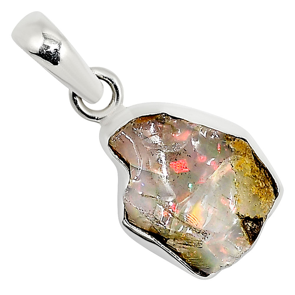Ethiopian Opal Rough Pendant P-1001 25-EP11224-0