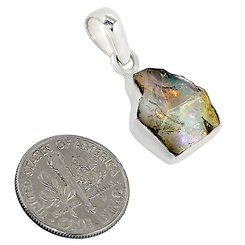 Ethiopian Opal Rough Pendant P-1001 25-EP11224-1