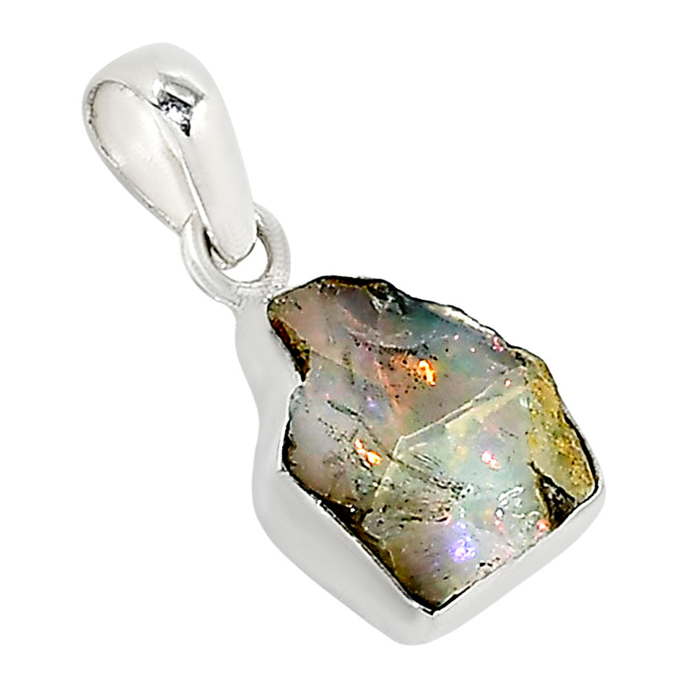 Ethiopian Opal Rough Pendant P-1001 25-EP11224-2