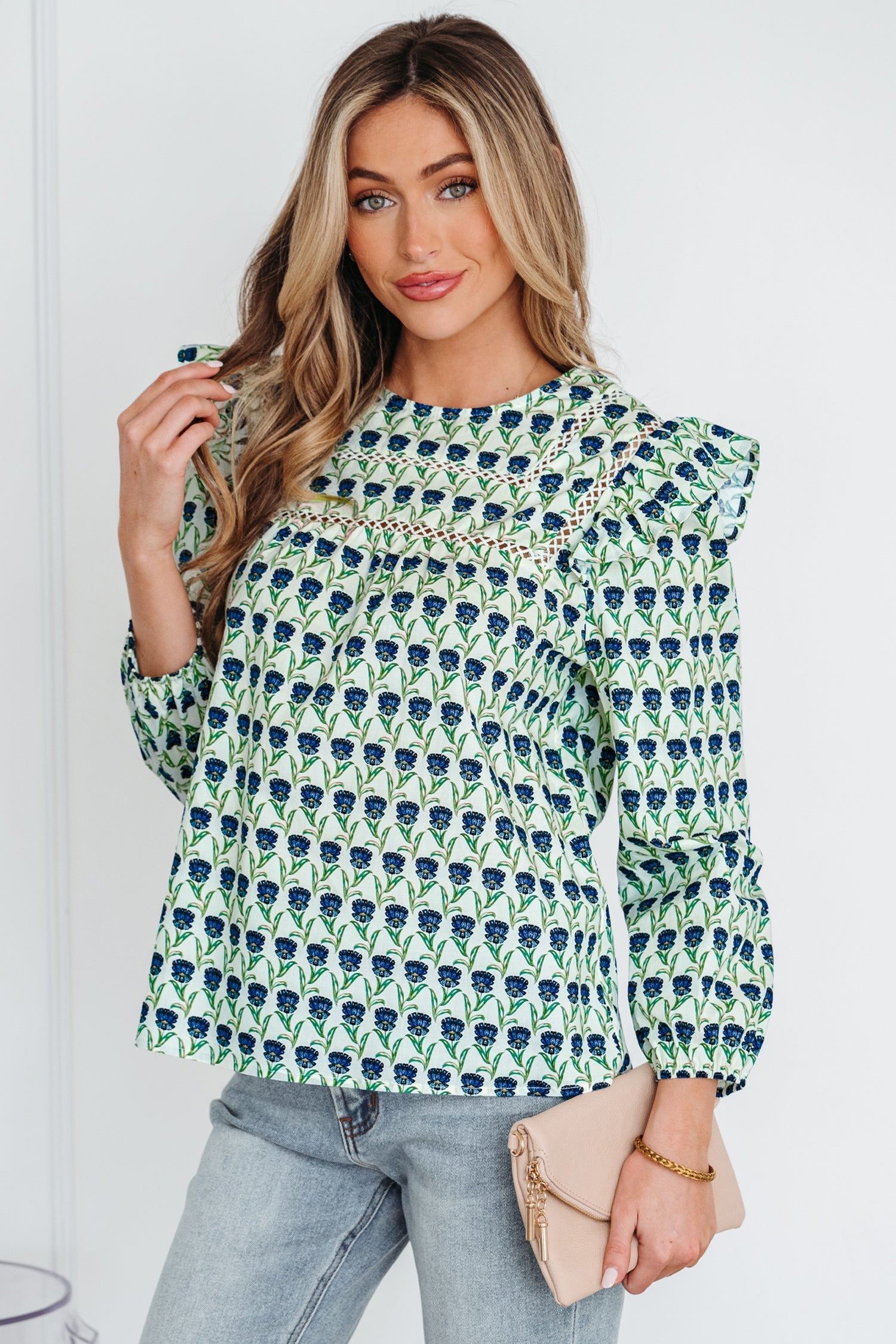 Amalia Long Sleeve Blouse Long Sleeve Top-2