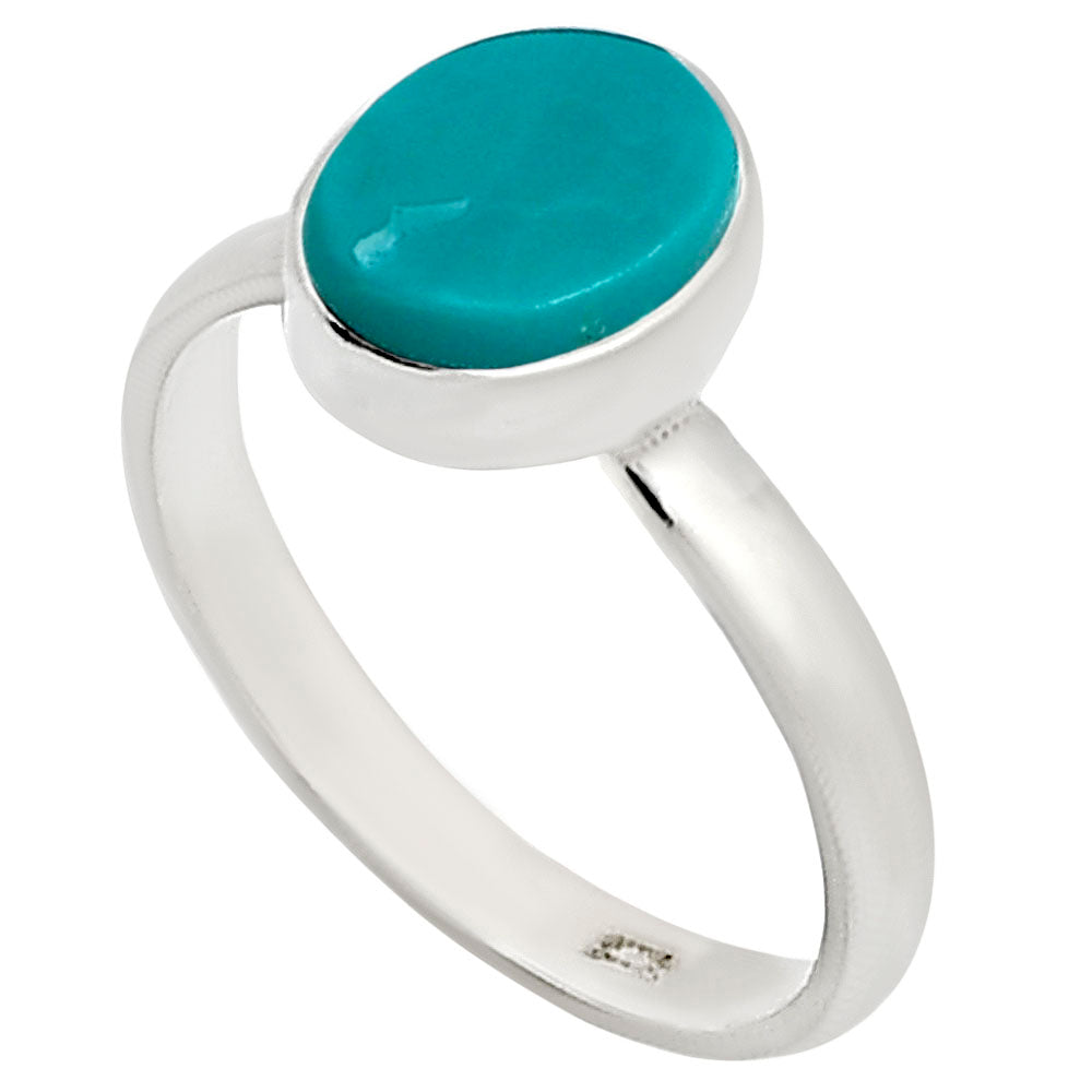 Natural Rare Turquoise Nevada Aztec Mt Ring size-8 R-1001 27-ER15965-1