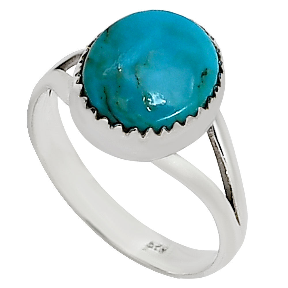 Natural Rare Turquoise Nevada Aztec Mt Ring size-8 R-1227 27-ER16101-1