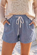 Winnie Elastic Waist Casual Shorts-0