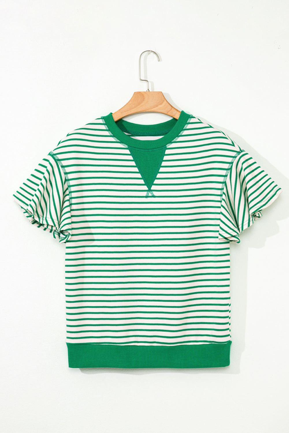 Sol Ruffle Short Sleeve Top-3
