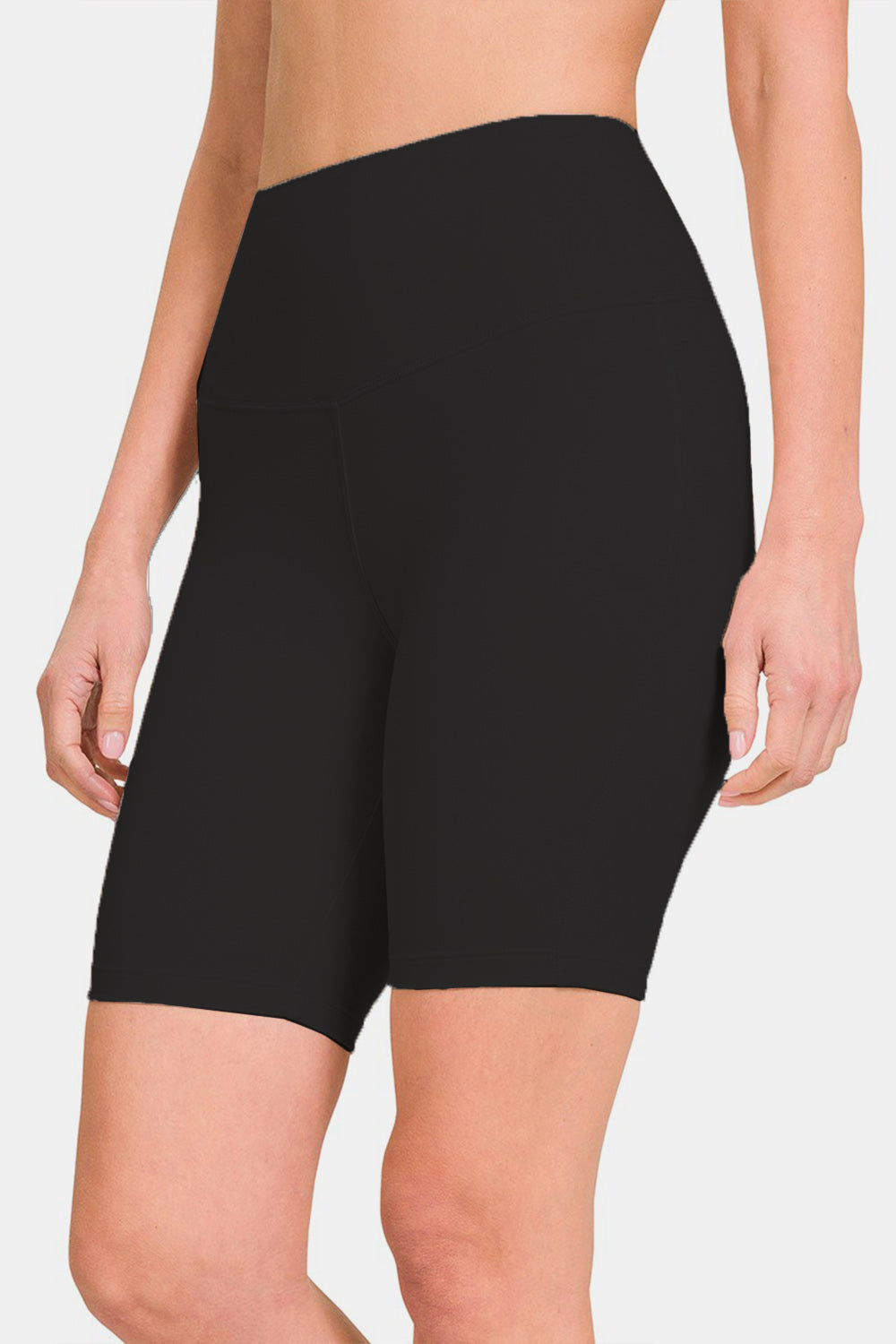 Zenana High Waist Active Shorts-2