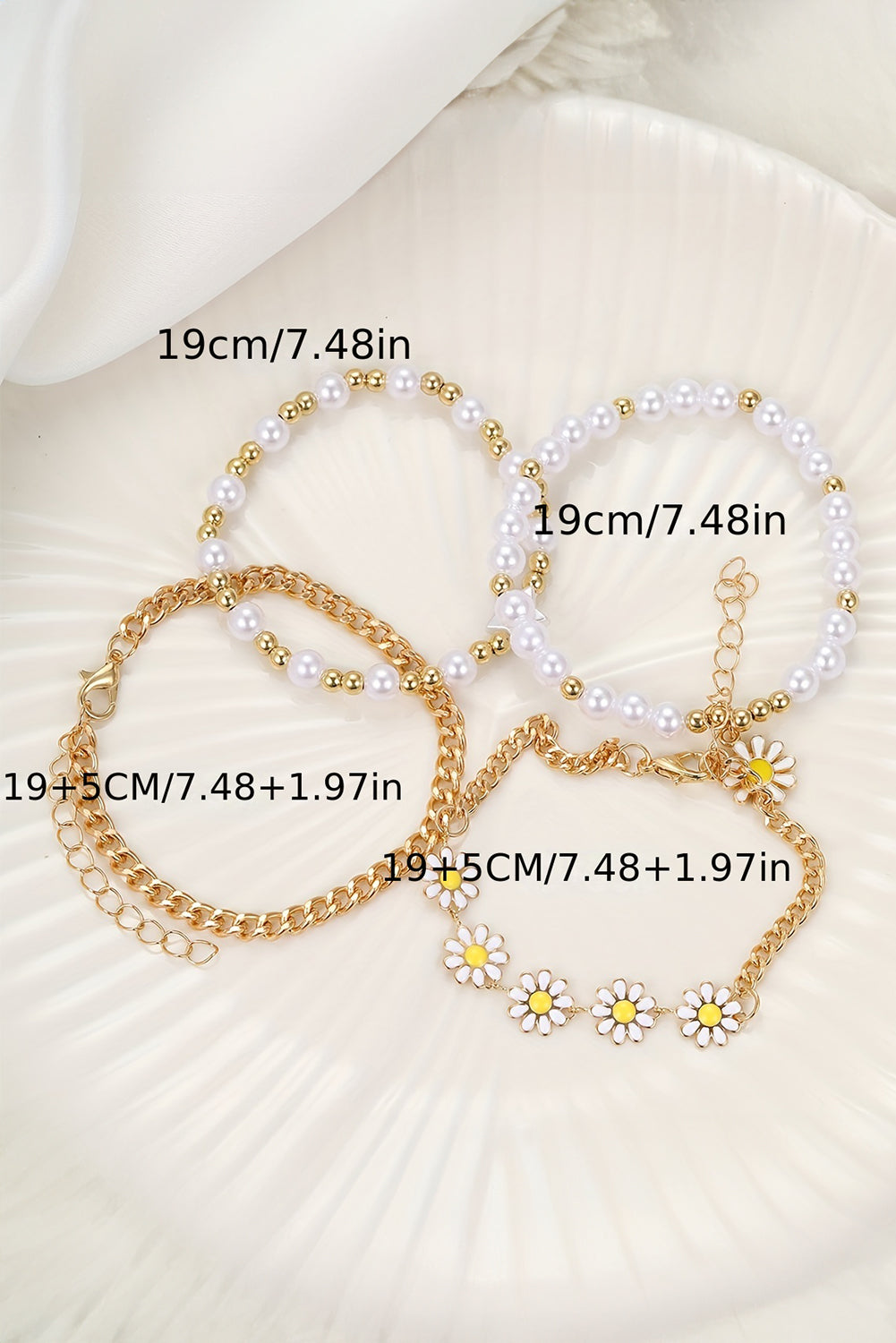 April Beaded Chain Bracelet Set-4