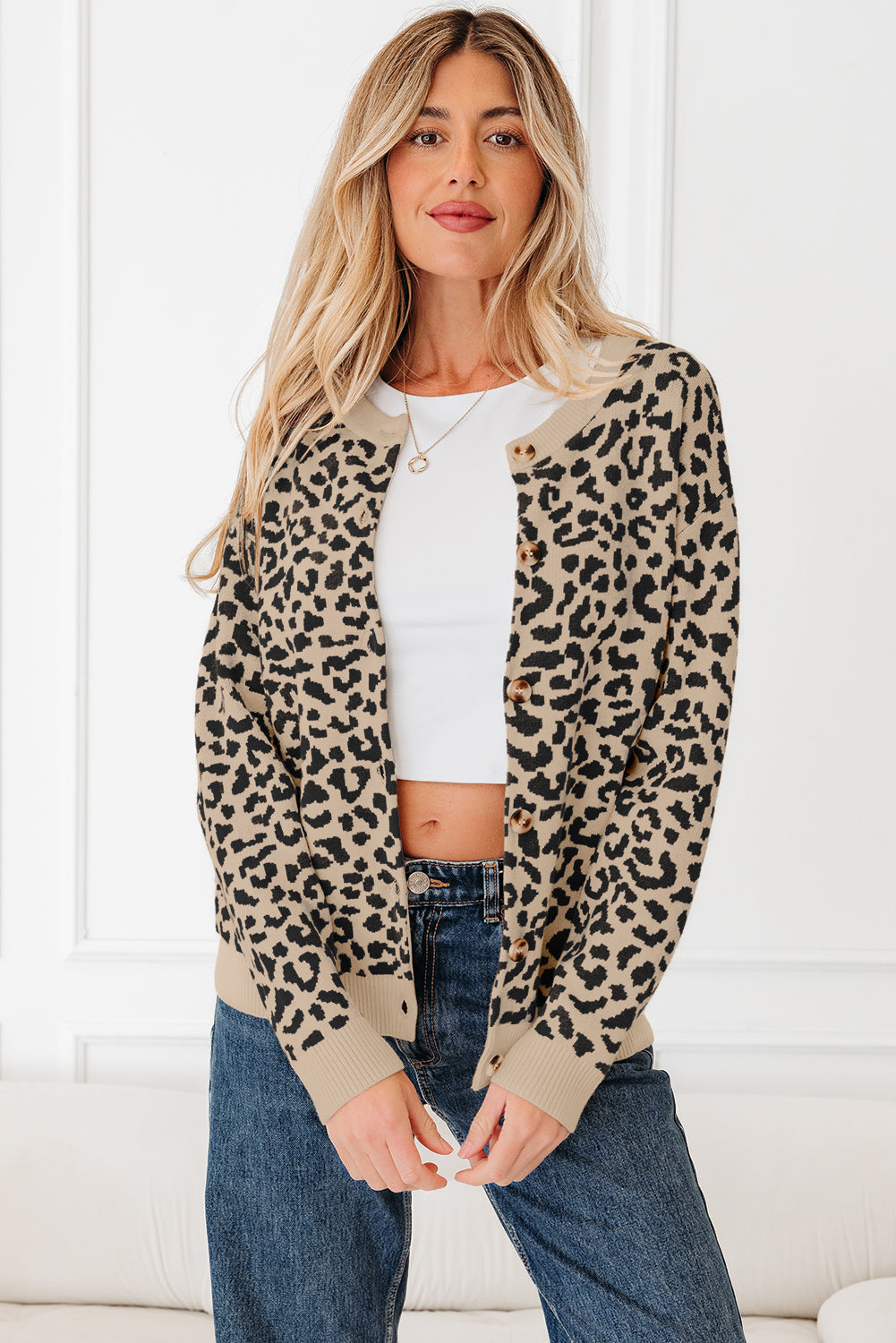 Tayayia Chunky Knitted Cardigan Sweater-1