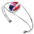 Premium Kingman Orange Dahlia Turquoise Cuff Bangle Bracelet B-1013 30-EB10267-1