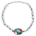 Premium Star Kingman Orange Dahlia Turquoise Bracelet B-1044 30-EB10304-1