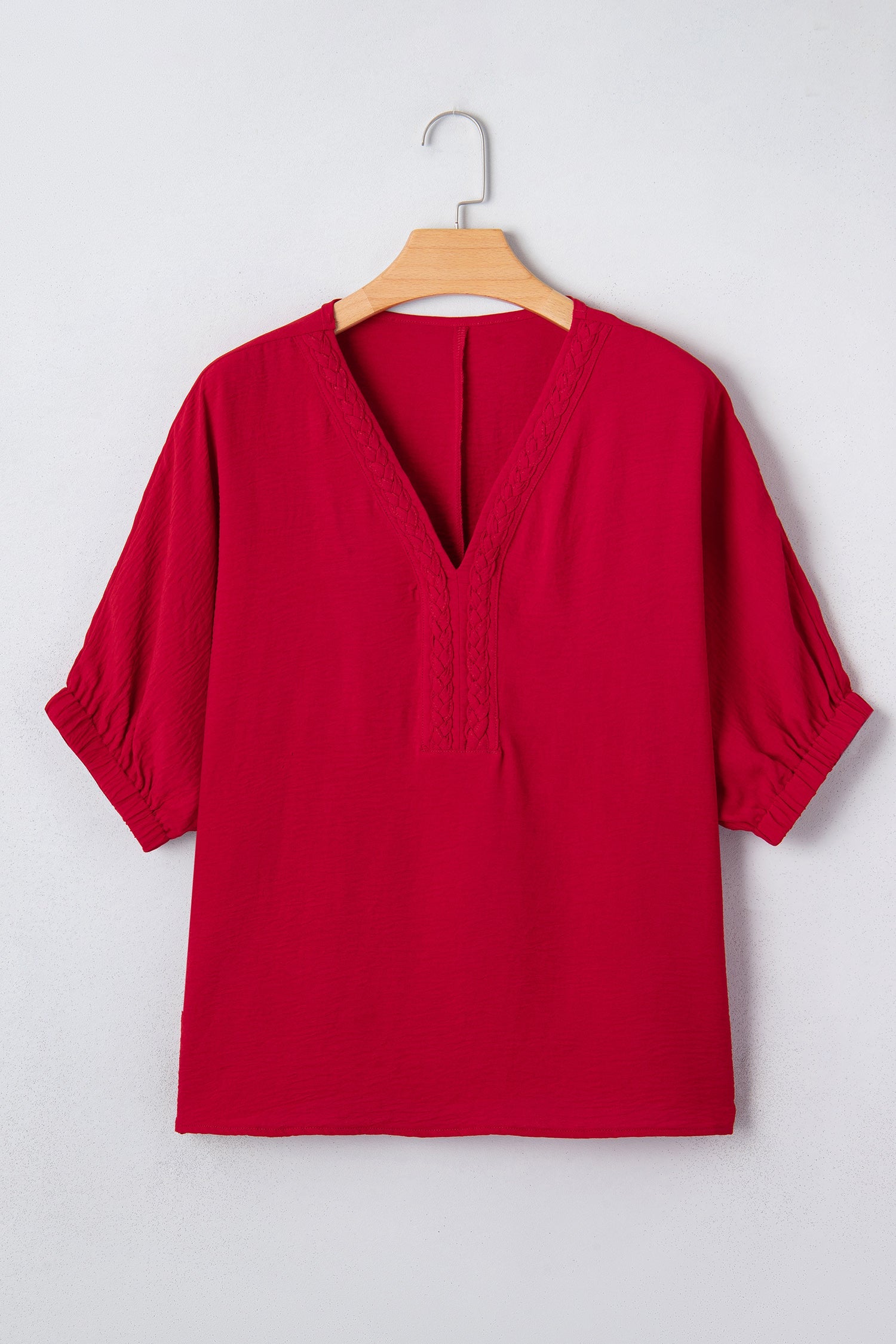 Willow Trim Half Sleeve Blouse-3