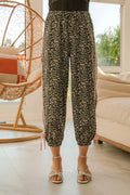 BiBi Leopard Prtins With Side Line Details Drawstrings-0