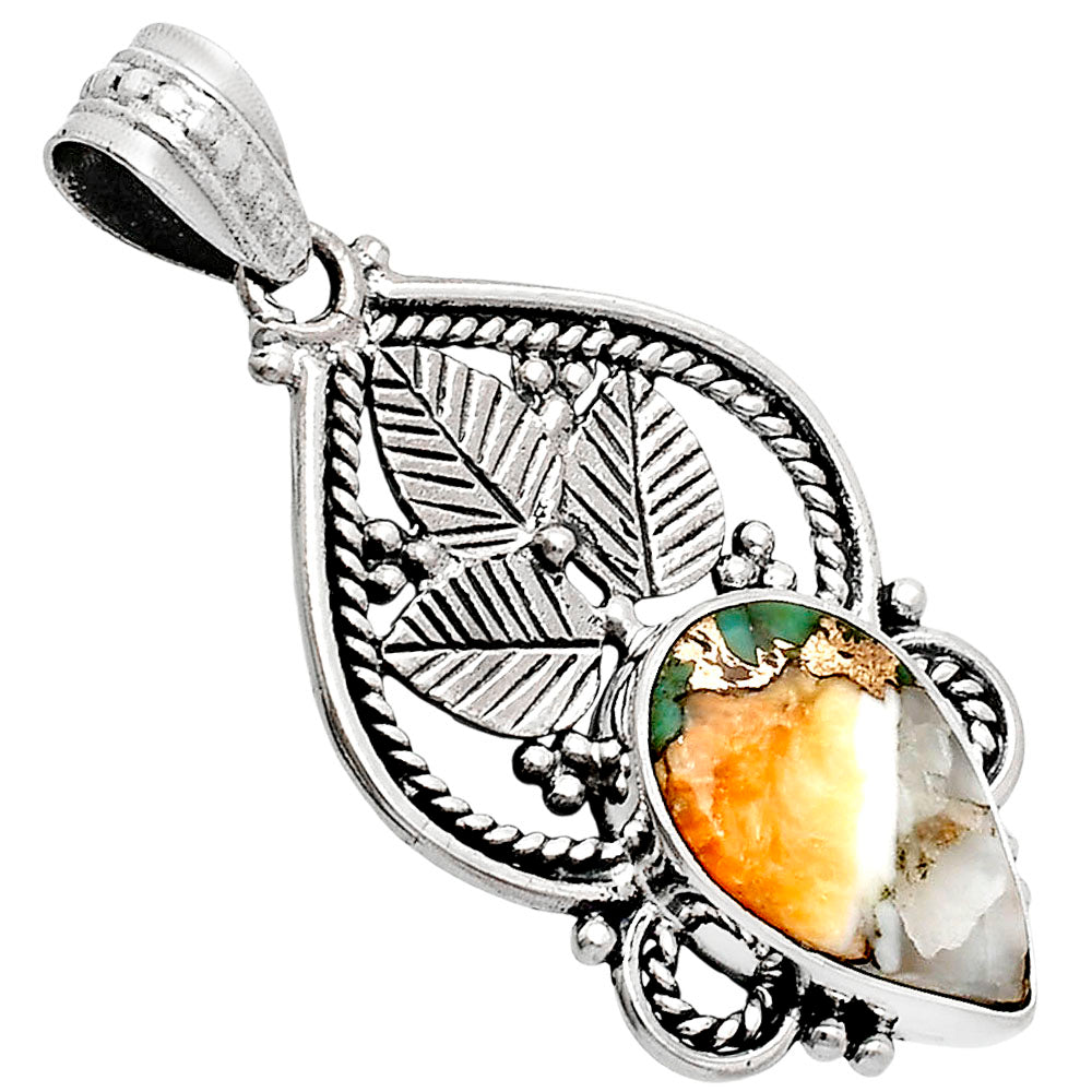 Premium Quality Spiny Oyster Turquoise Pendant P-1258 32-EP10209-1