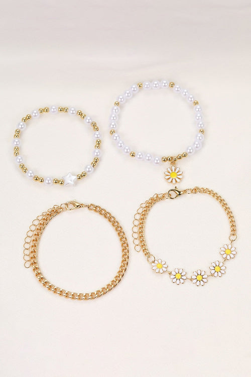 April Beaded Chain Bracelet Set-1