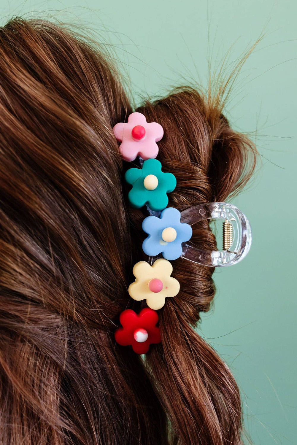 Multicolor Flowers Cute Hair Claw Clip-4