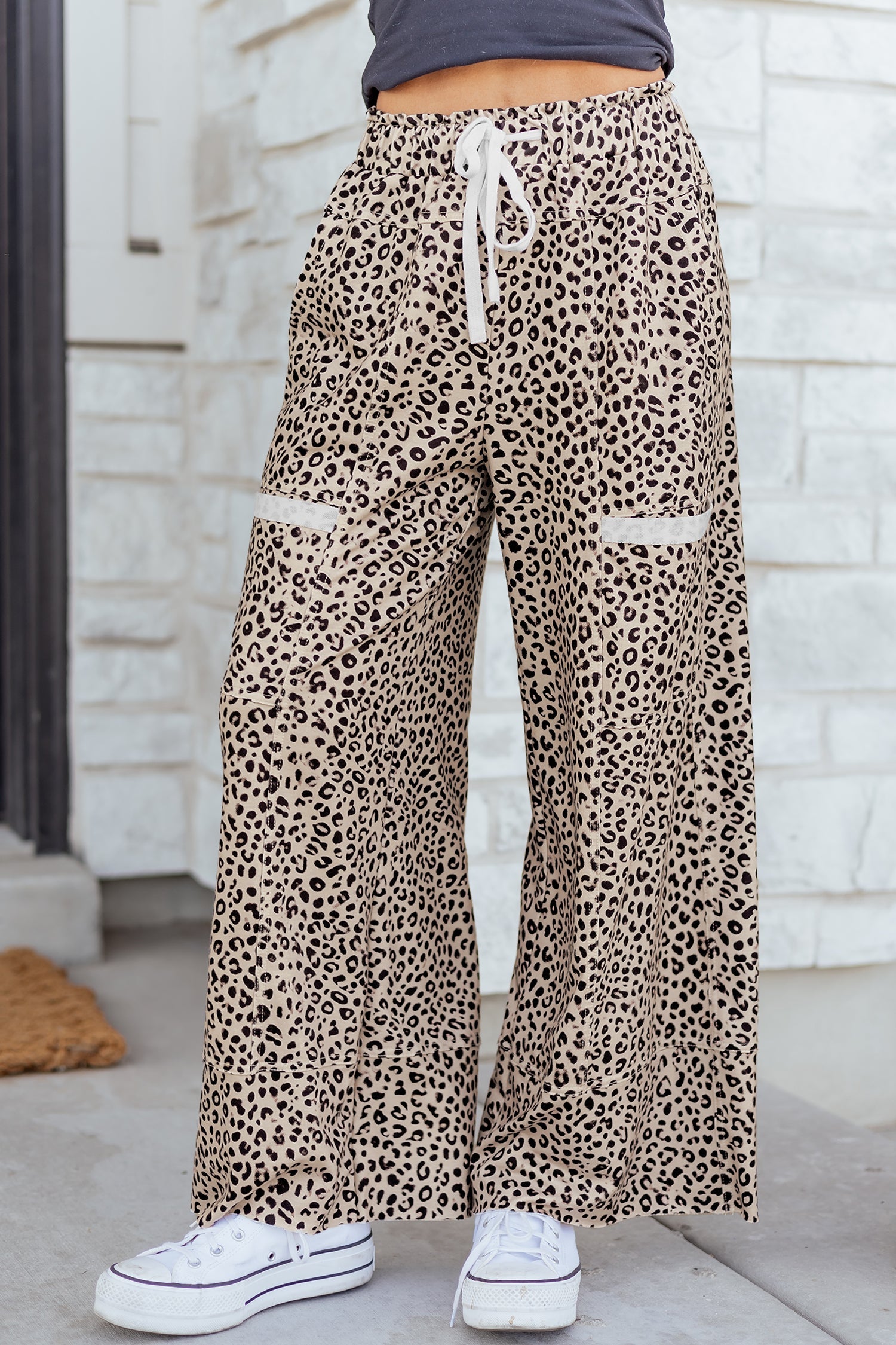 Aitana Leg Terry Knit Pants-0