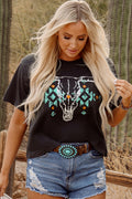 Reya aztec Graphic T Shirt-0