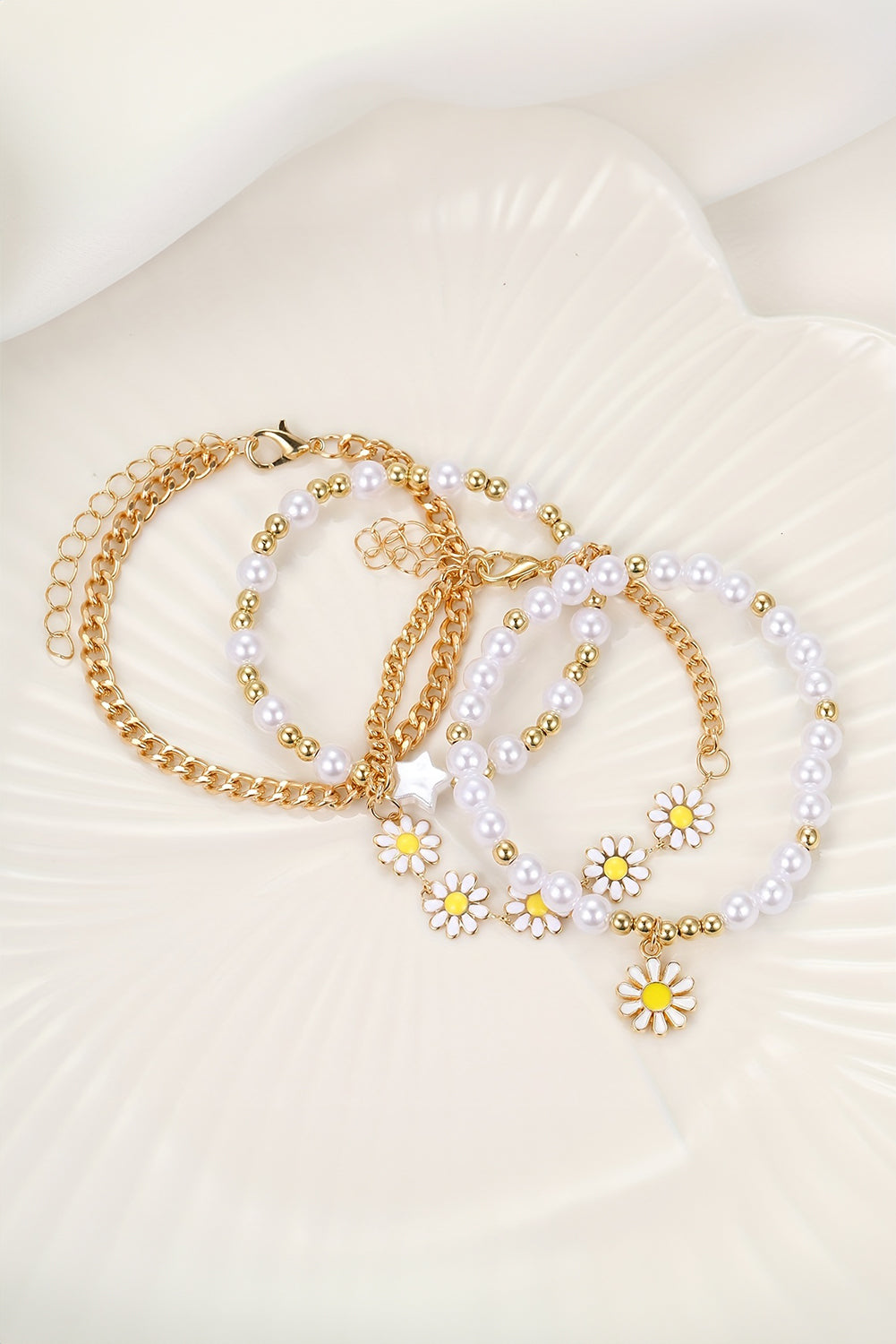 April Beaded Chain Bracelet Set-2