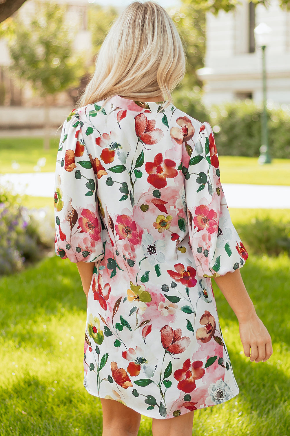 Aliya Half Sleeve Shift Dress-1