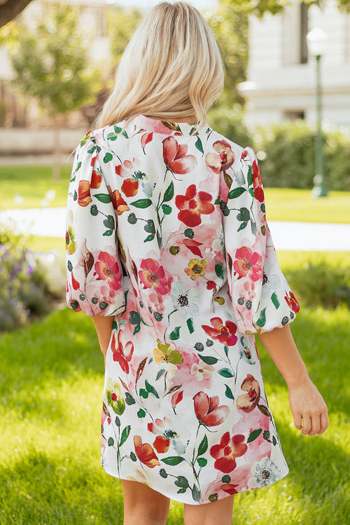 Aliya Half Sleeve Shift Dress-1
