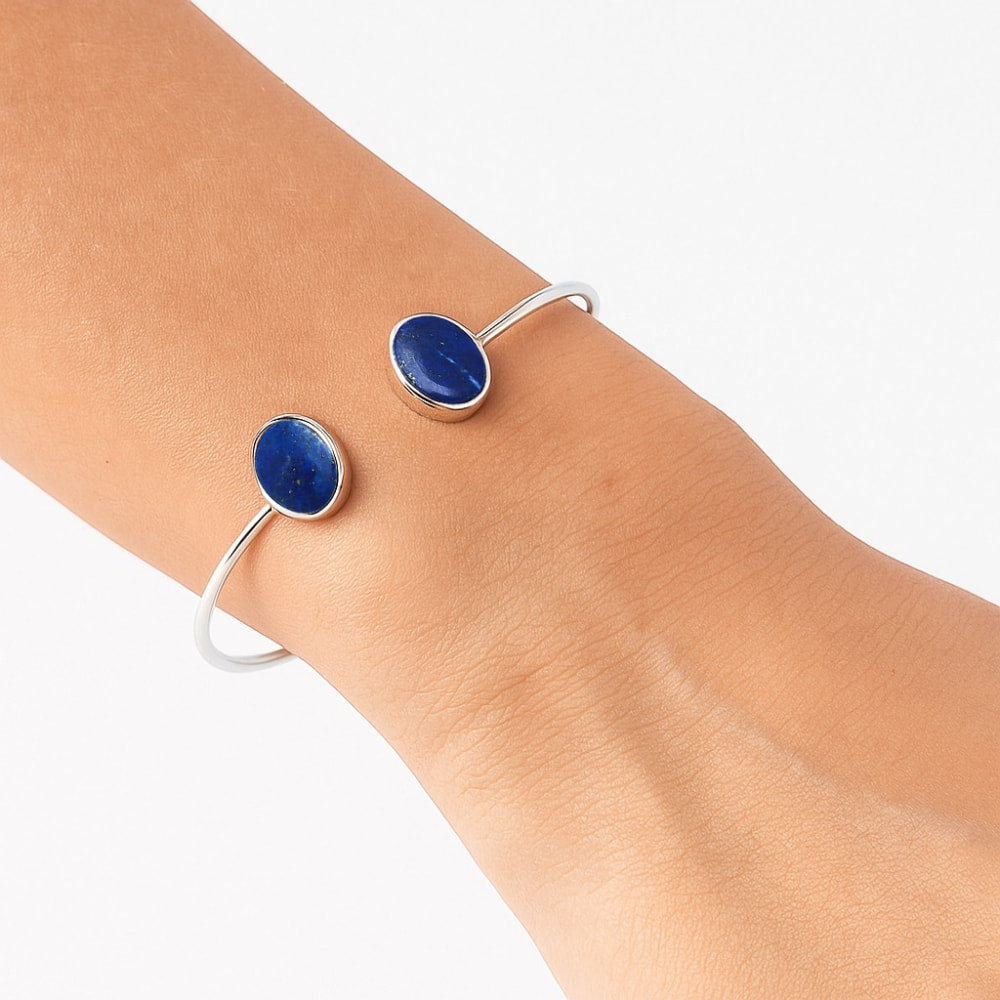 Premium Quality Lapis Lazuli Cuff Bangle Bracelet B-1004 42-EB10468-0