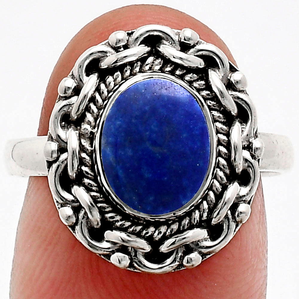 Premium Quality Lapis Lazuli - Afghanistan Ring size-8 R-1667 42-ER13634-0