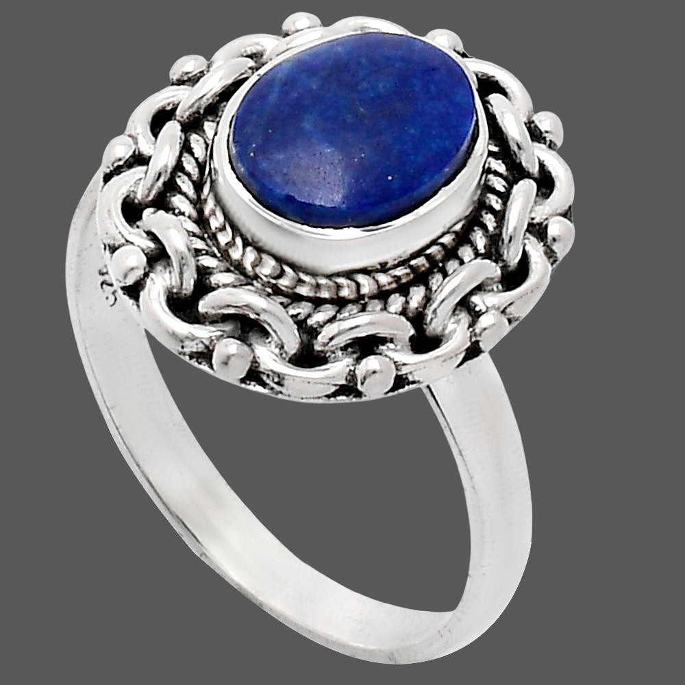 Premium Quality Lapis Lazuli - Afghanistan Ring size-8 R-1667 42-ER13634-2