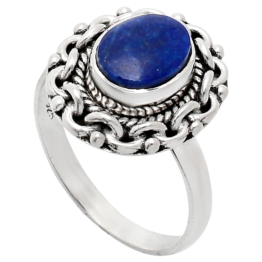 Premium Quality Lapis Lazuli - Afghanistan Ring size-8 R-1667 42-ER13634-1
